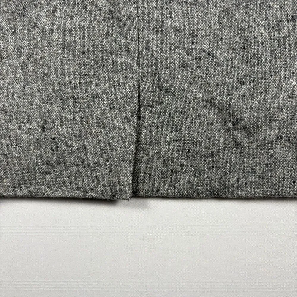 J. Crew Women's Tweed Pencil Skirt   Gray Wool Silk‎ Blend Knee Length Lined 6